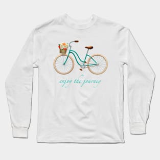 "Enjoy the Journey" Retro Bike Long Sleeve T-Shirt